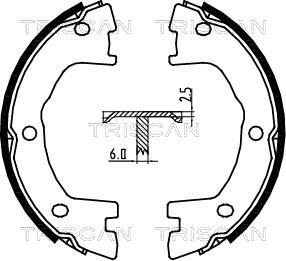 Triscan 8100 15025 - Kit ganasce, Freno stazionamento autozon.pro