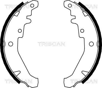 Triscan 8100 15026 - Kit ganasce freno autozon.pro