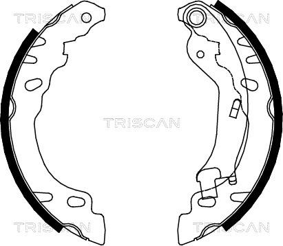 Triscan 8100 15022 - Kit ganasce freno autozon.pro