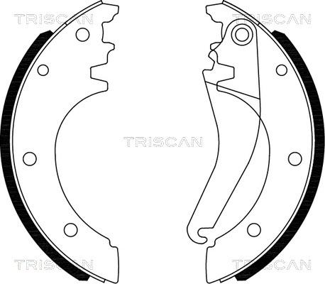 Triscan 8100 15027 - Kit ganasce freno autozon.pro