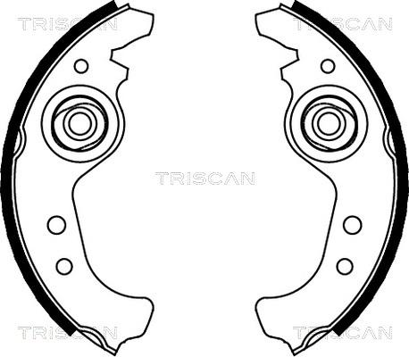 Triscan 8100 15383 - Kit ganasce freno autozon.pro