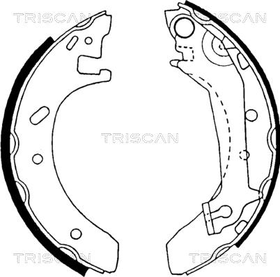 Triscan 8100 16574 - Kit ganasce freno autozon.pro