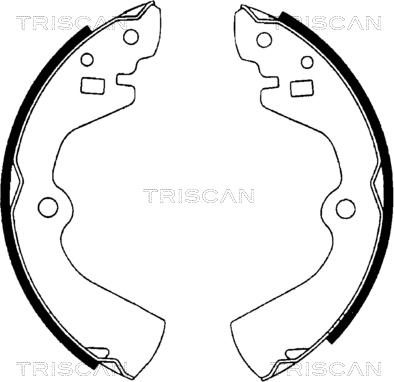 Triscan 8100 10464 - Kit ganasce freno autozon.pro