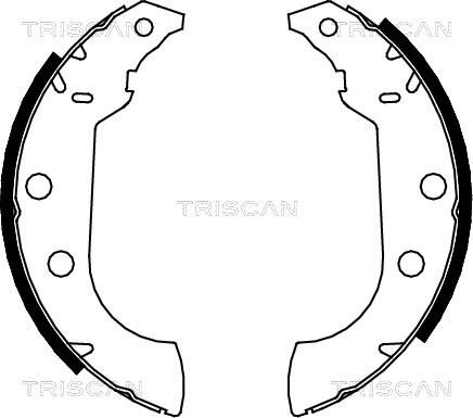 Triscan 8100 10489 - Kit ganasce freno autozon.pro