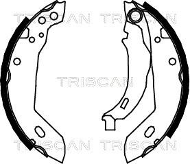 Triscan 8100 10427 - Kit ganasce freno autozon.pro