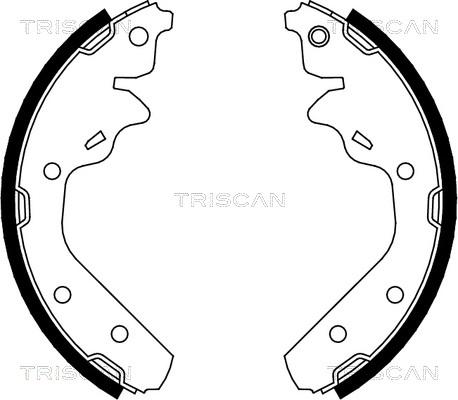 Triscan 8100 10592 - Kit ganasce freno autozon.pro