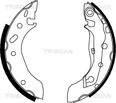 Triscan 8100 10586 - Kit ganasce freno autozon.pro