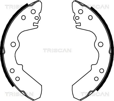 Triscan 8100 10528 - Kit ganasce freno autozon.pro