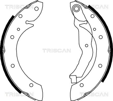 Triscan 8100 10575 - Kit ganasce freno autozon.pro