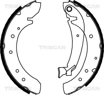 Triscan 8100 10576 - Kit ganasce freno autozon.pro