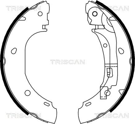 Triscan 8100 10007 - Kit ganasce freno autozon.pro