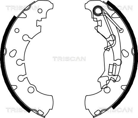 Triscan 8100 10011 - Kit ganasce freno autozon.pro