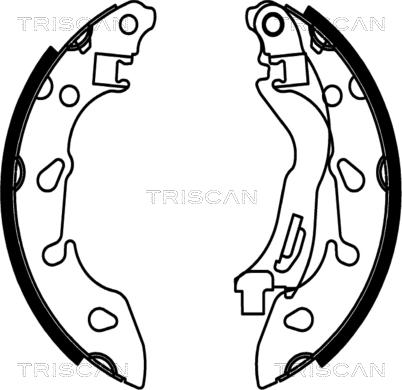 Triscan 8100 10038 - Kit ganasce freno autozon.pro