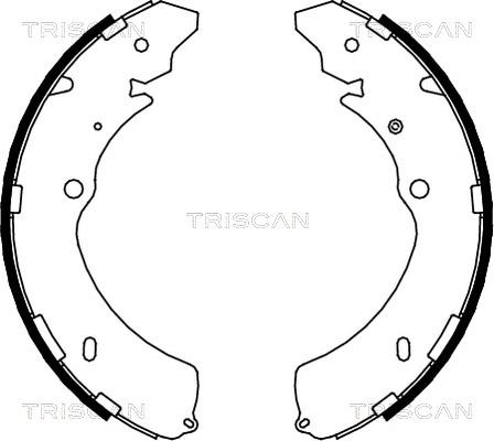 Triscan 8100 10032 - Kit ganasce freno autozon.pro