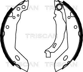 Triscan 8100 10389 - Kit ganasce freno autozon.pro