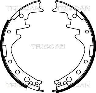 Triscan 8100 10378 - Kit ganasce freno autozon.pro