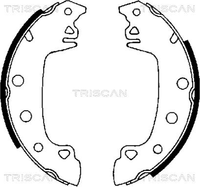 Triscan 8100 10230 - Kit ganasce freno autozon.pro