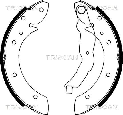 Triscan 8100 11544 - Kit ganasce freno autozon.pro