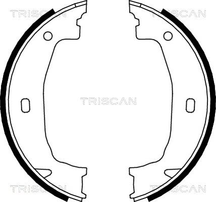 Triscan 8100 11011 - Kit ganasce freno autozon.pro