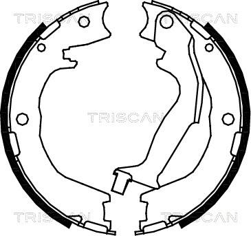 Triscan 8100 18007 - Kit ganasce, Freno stazionamento autozon.pro