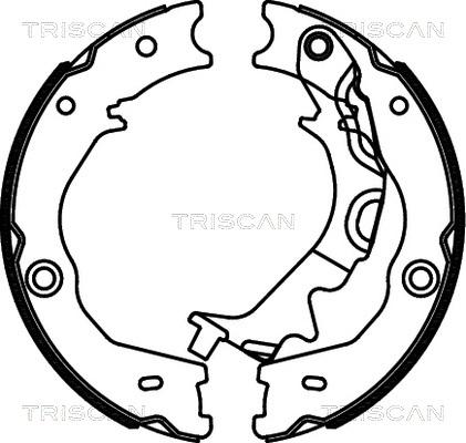 Triscan 8100 18014 - Kit ganasce, Freno stazionamento autozon.pro