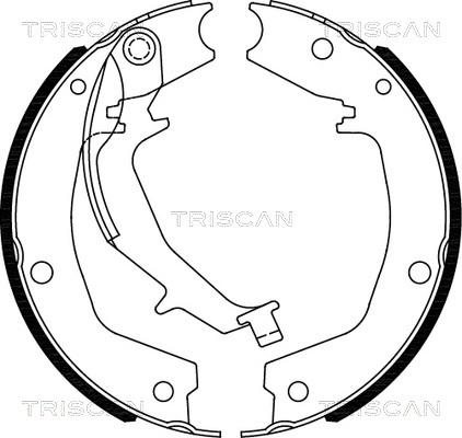 Triscan 8100 18011 - Kit ganasce, Freno stazionamento autozon.pro