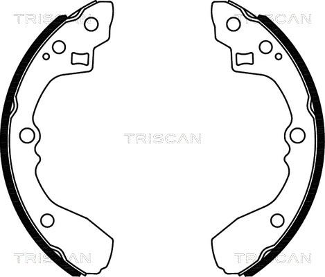 Triscan 8100 18012 - Kit ganasce freno autozon.pro