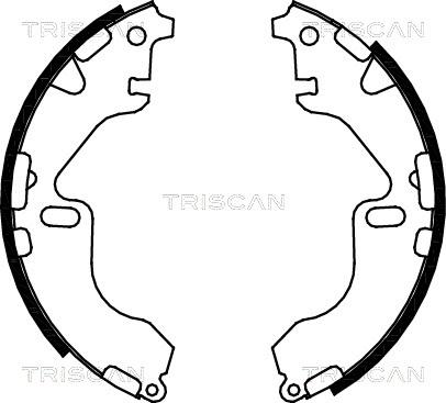 Triscan 8100 13044 - Kit ganasce freno autozon.pro