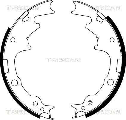 Triscan 8100 80004 - Kit ganasce freno autozon.pro