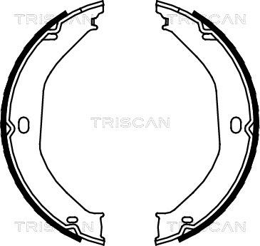 Triscan 8100 80008 - Kit ganasce, Freno stazionamento autozon.pro