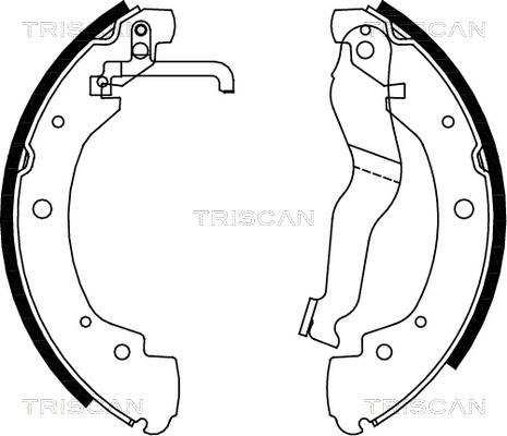 Triscan 8100 29549 - Kit ganasce freno autozon.pro