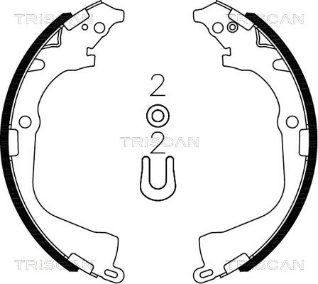 Triscan 8100 29003 - Kit ganasce freno autozon.pro