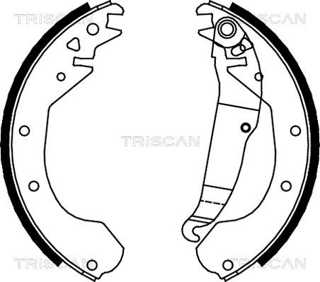 Triscan 8100 24410 - Kit ganasce freno autozon.pro