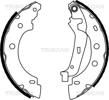 Triscan 8100 25635 - Kit ganasce freno autozon.pro