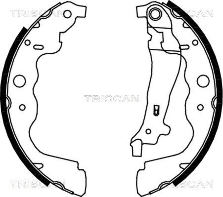 Triscan 8100 25004 - Kit ganasce freno autozon.pro