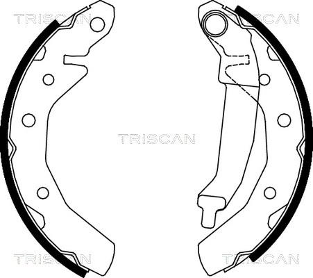 Triscan 8100 21610 - Kit ganasce freno autozon.pro