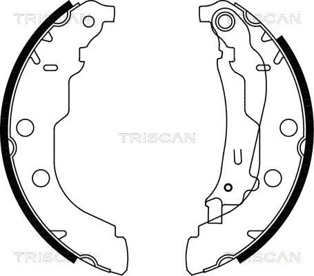 Triscan 8100 28582 - Kit ganasce freno autozon.pro