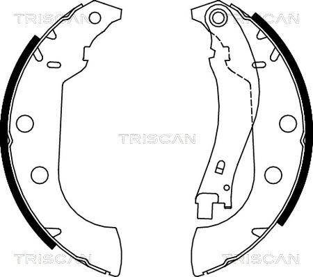 Triscan 8100 28642 - Kit ganasce freno autozon.pro