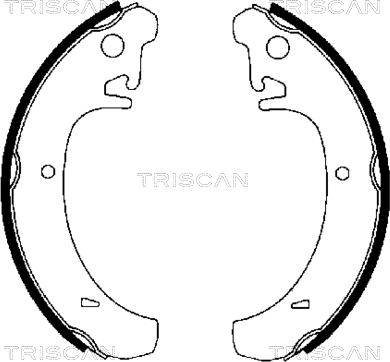 Triscan 8100 70442 - Kit ganasce freno autozon.pro