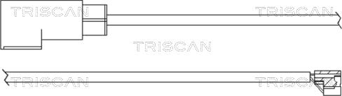 Triscan 8115 16003 - Contatto segnalazione, Usura past. freno / mat. d'attrito autozon.pro