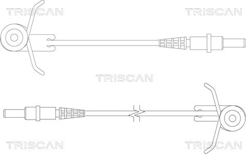 Triscan 8115 10004 - Contatto segnalazione, Usura past. freno / mat. d'attrito autozon.pro