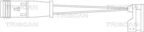 Triscan 8115 10010 - Contatto segnalazione, Usura past. freno / mat. d'attrito autozon.pro