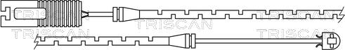 Triscan 8115 11004 - Contatto segnalazione, Usura past. freno / mat. d'attrito autozon.pro