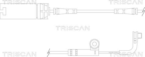 Triscan 8115 11026 - Contatto segnalazione, Usura past. freno / mat. d'attrito autozon.pro