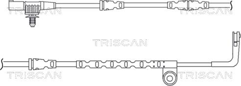 Triscan 8115 17007 - Contatto segnalazione, Usura past. freno / mat. d'attrito autozon.pro