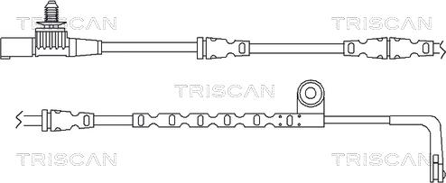 Triscan 8115 17012 - Contatto segnalazione, Usura past. freno / mat. d'attrito autozon.pro