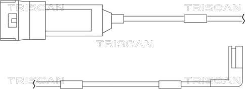 Triscan 8115 24004 - Contatto segnalazione, Usura past. freno / mat. d'attrito autozon.pro