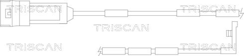 Triscan 8115 24001 - Contatto segnalazione, Usura past. freno / mat. d'attrito autozon.pro