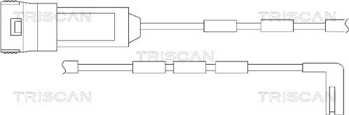 Triscan 8115 24016 - Contatto segnalazione, Usura past. freno / mat. d'attrito autozon.pro