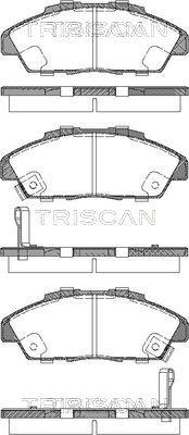 Triscan 8110 40971 - Kit pastiglie freno, Freno a disco autozon.pro